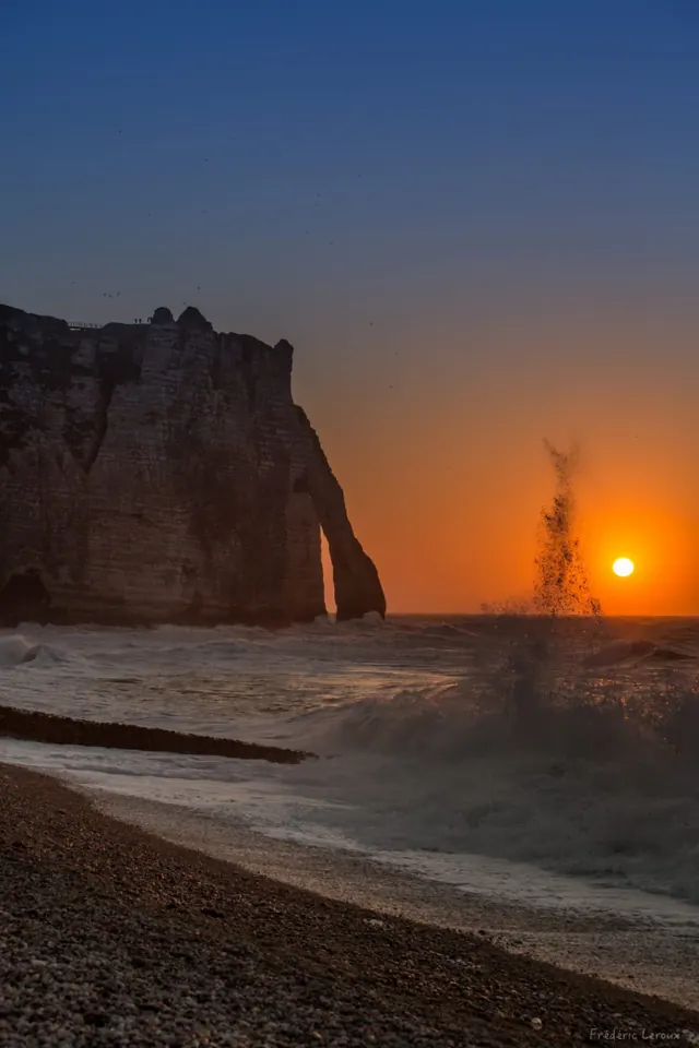 Coucher de soleil à Étretat – Frédéric Leroux photographe