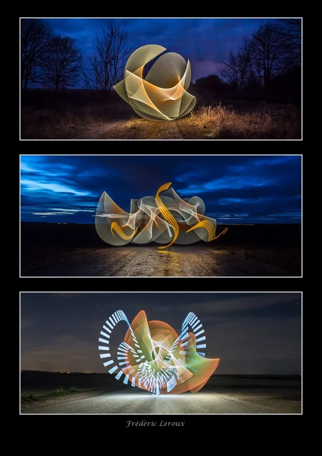 Light painting et calligraphie lumineuse – Frédéric Leroux photographe