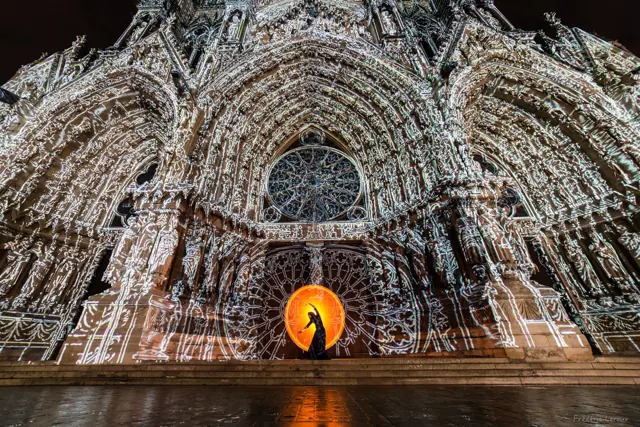 Light art à la cathédrale Notre-Dame de Reims – Frédéric Leroux photographe