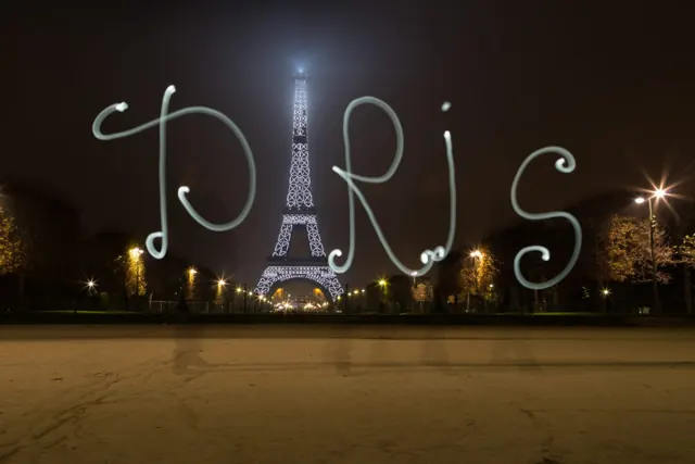 Light painting à la tour Eiffel, Paris – Frédéric Leroux photographe