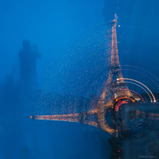 Light painting à la tour Eiffel, Paris – Frédéric Leroux photographe