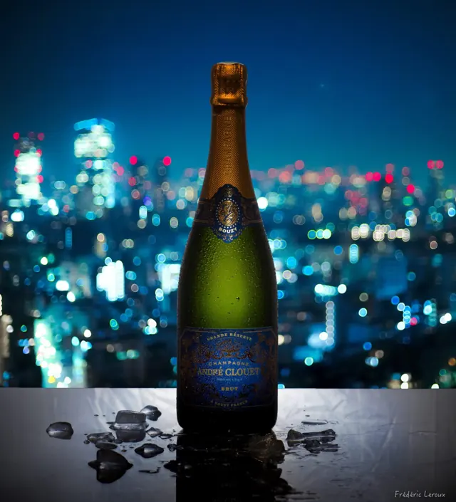 Photographie produit Champagne André Clouet, Bouzy – Frédéric Leroux photographe