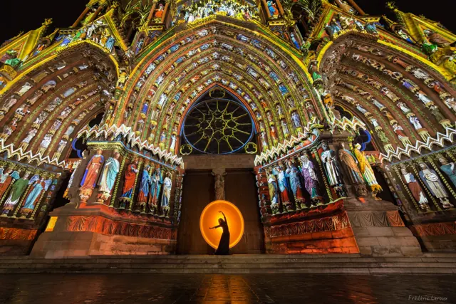 Light art à la cathédrale Notre-Dame de Reims – Frédéric Leroux photographe
